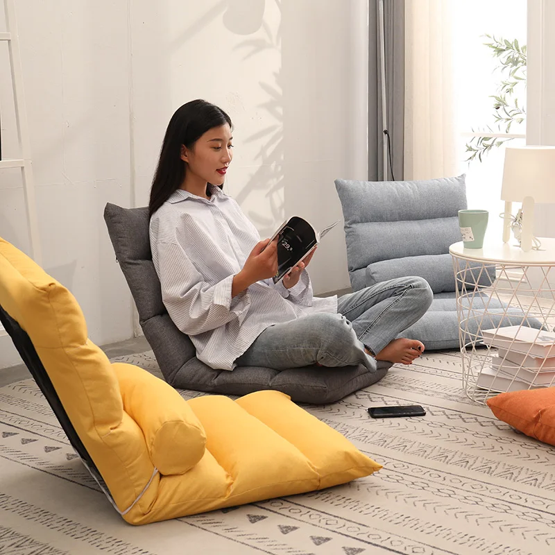 Lazy Sofa Tatami Balcony Bay Window Lounge Chair Female Bedroom Single Sofa Folding Bed Backrest Chair Recliner Sofa диван