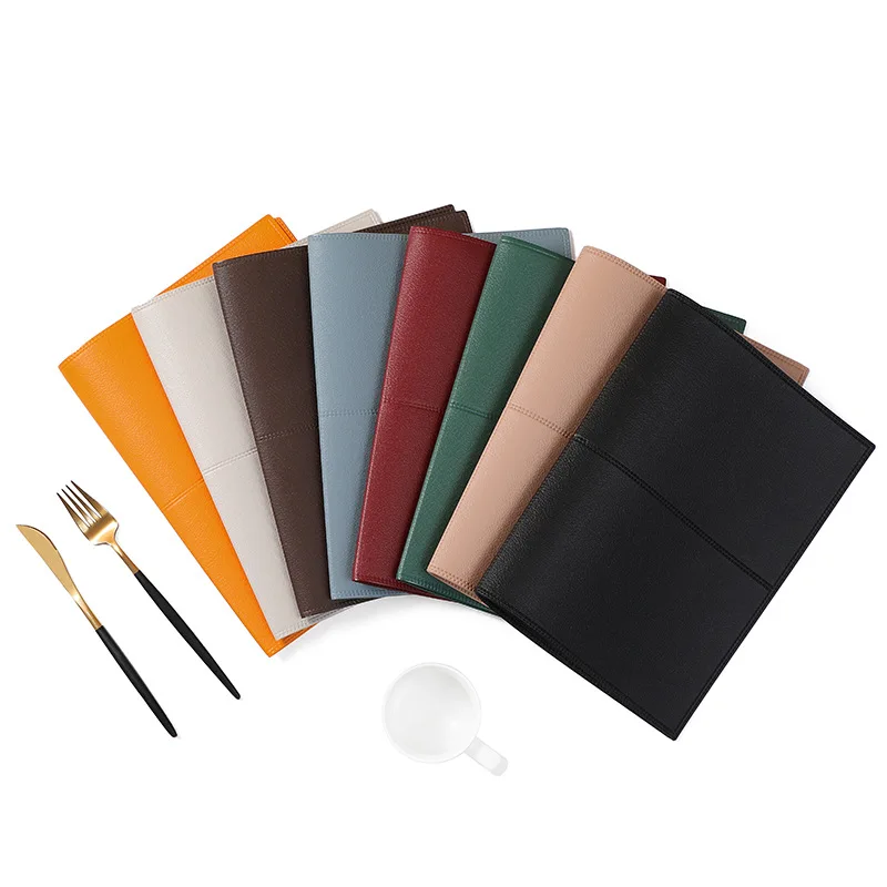 European-style Ins Wind Square Leather Placemat Anti-oil Anti-fouling PVC Heat Insulation Mat Hotel Restaurant Western Placemat