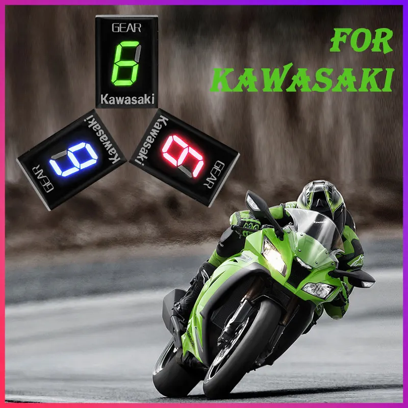 For er6n kawasaki Motorcycle Gear Indicator For Z750 Z750R Z800 Z800e Z1000 ER6N  ER6F Versys 650 Ninja 300 400 Z650 1-6 Gear