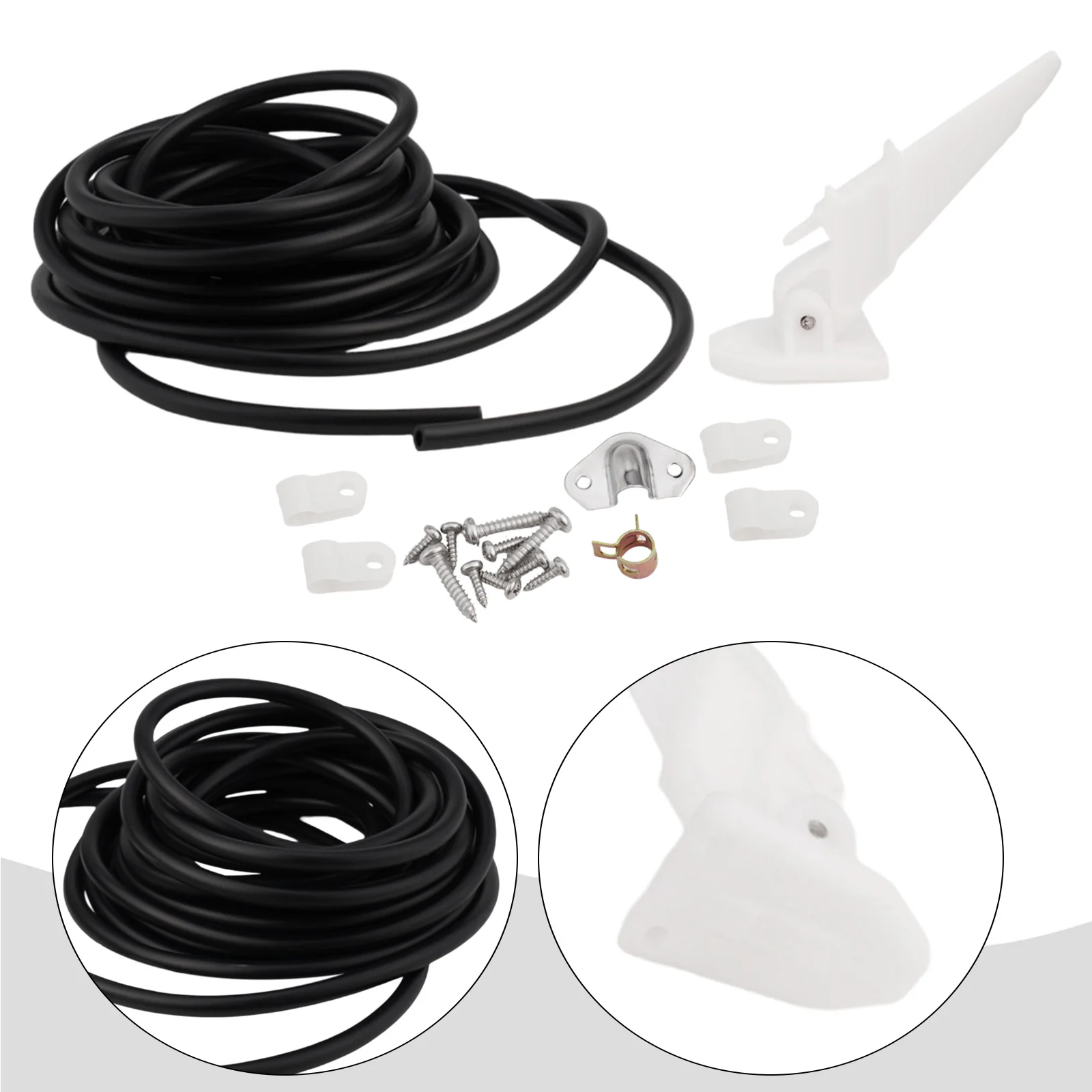 

Convenient High Quality New Practical Replacement Flow Meter Yacht Marine White 80 MPH ABS 600cm PVC Tube .Kit.Fitment