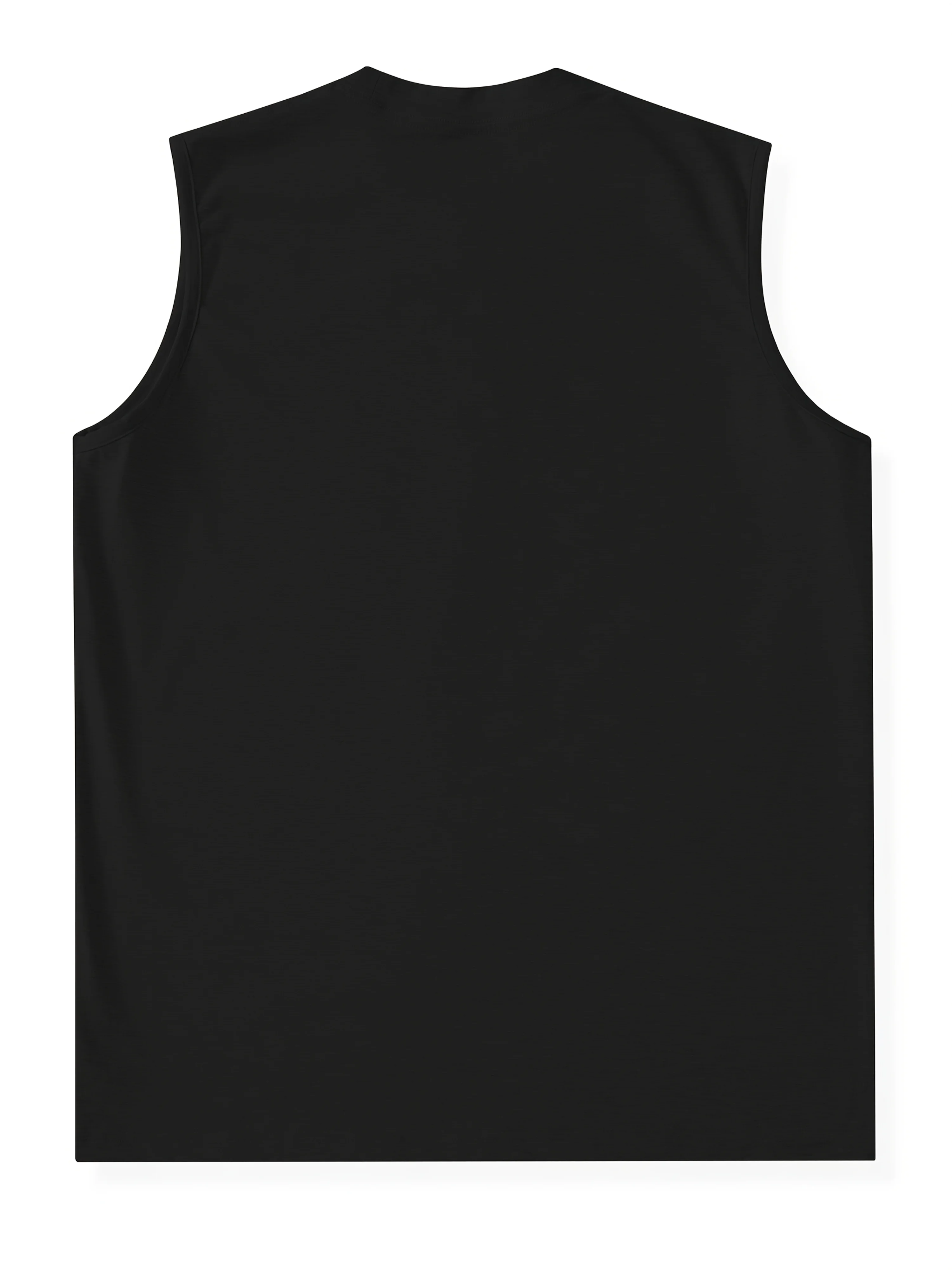 Summer 100% Pure Cotton Men's Fashion Casual Loose Compass and Mountain Pattern Print Fitness Sports Sleeveless Vest
