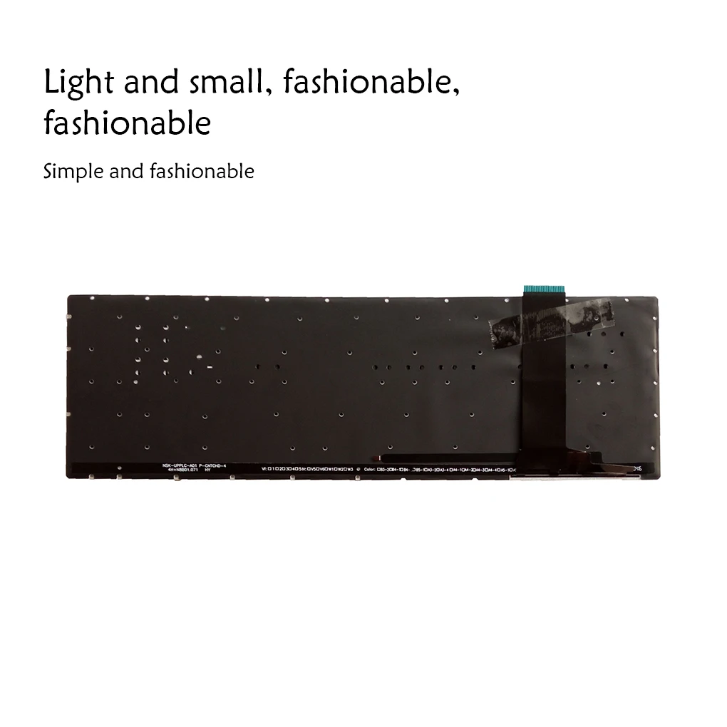 Laptop Replacing Keyboard Detachable Washable High Transparencies Fashionable Keypad Replacement for ASUS N550 Backlight