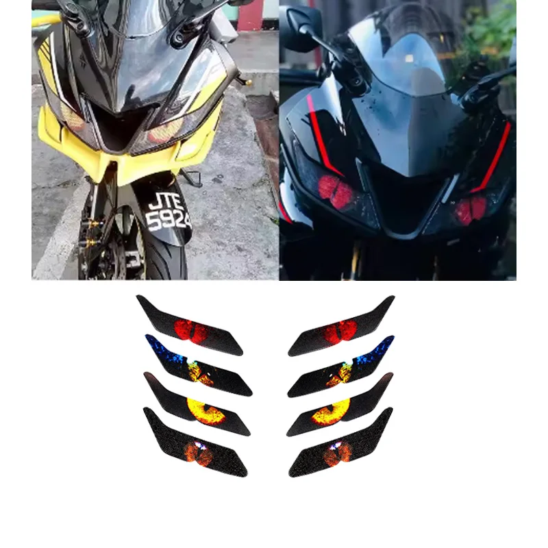 For Yamaha YZF R15 YZFR15 YZF-R15 V3 2017-2019 Motorcycle Sticker Headlight Decorative Sticker Waterproof Exterior Accessories