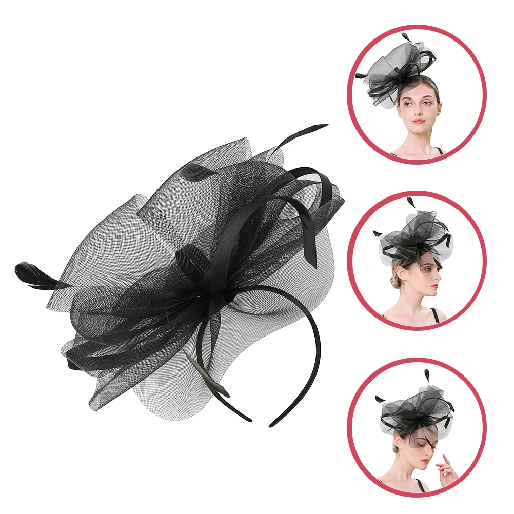 

Bridal Hair Accessories Artificial Mesh Fascinator Detachable Headb Banquet Dancing Prom Tea Party Photography Elegant
