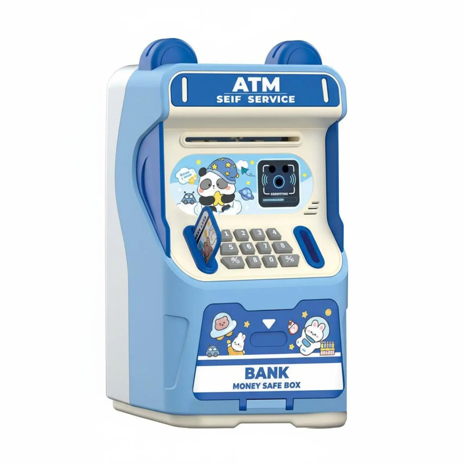 ATM Piggy Bank With Music Password Money Box Lights and Sounds Password Money