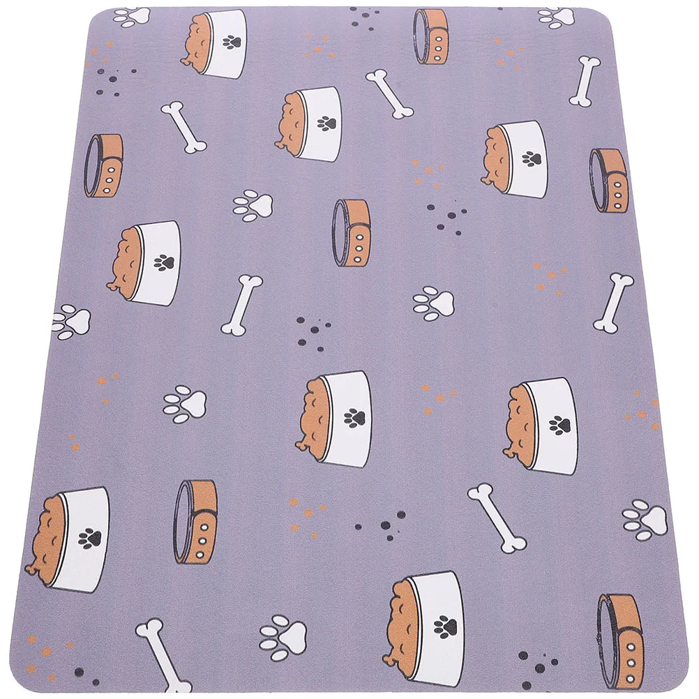 

Dog Feeding Nonslip Mat Quick Dry Cat Food Mat Pet Water Dispenser Absorbent Durable Stylish Design Dog Placemat