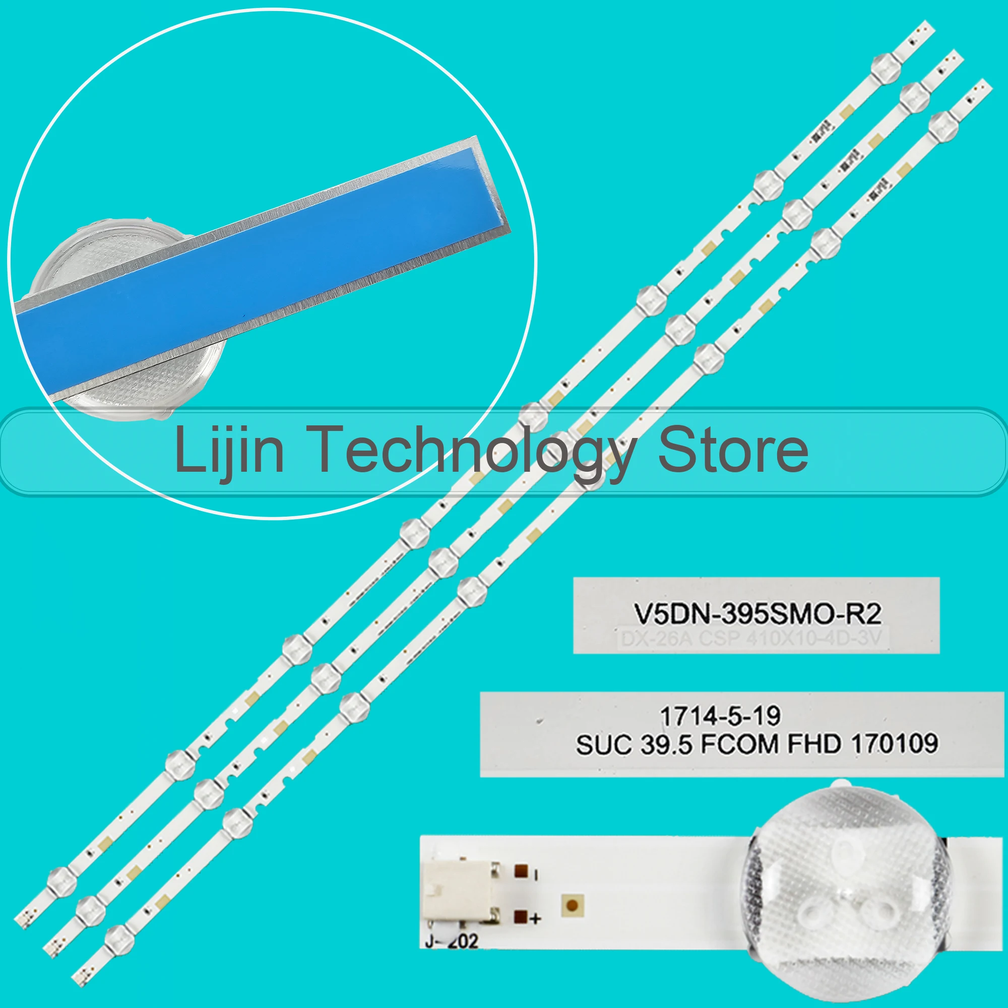 LED Strip For 2015SVS39.5 FHD FCOM BN96-37622A V5DN-395SM0-R2 R3 UA40J5200 UE40J5200 UE40J5300 HG40ND460 HG40NE470 UE40J5000