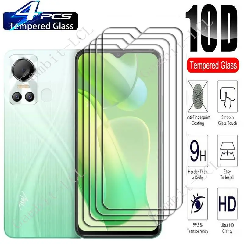 4PCS For Itel Vision 5 Plus Screen Protective Tempered Glass On ItelVision5 5Plus Vision5Plus Vision5 Protection Cover Film