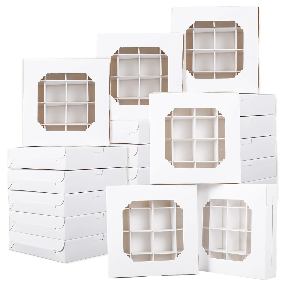 Empty White Pick And Mix Sweet Boxes, 20/40pcs