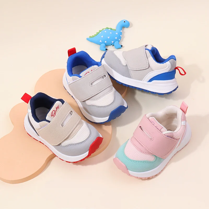 Kid Sneaker Spring and Autumn Style High Quality Rubber Sole Anti-slip Toddler Casual Prewalking Shoe 2024 New Baby Fashion BM08