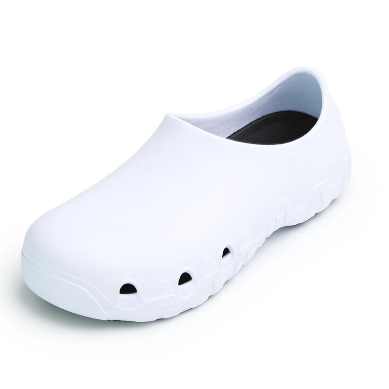 Chef  Cafeteria Anti Slip Waterproof Anti Impact Aluminum Toe Shoes Hotel Work Shoes Kitchen Safety Shoes