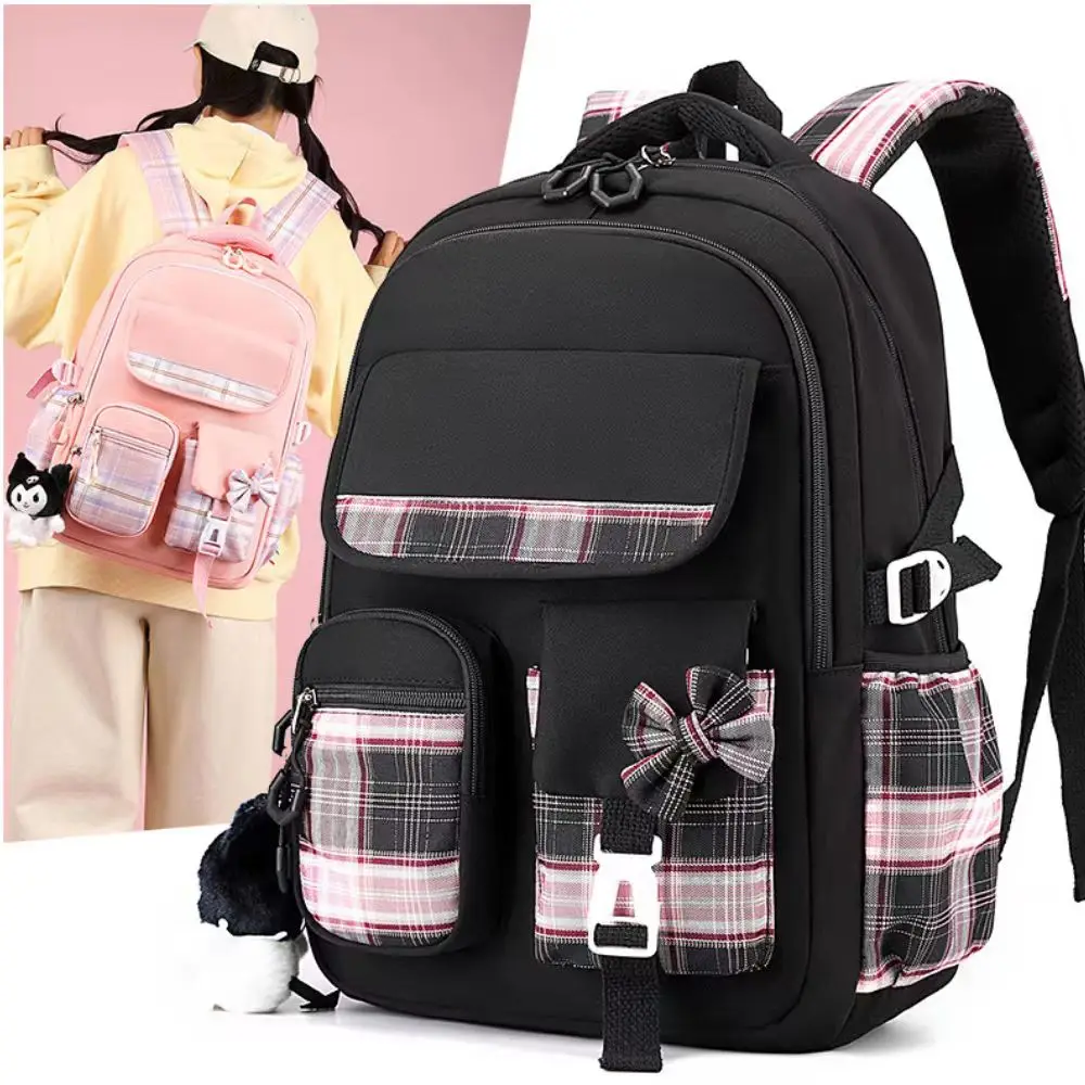 2024 new student backpack, cartoon cute children's backpack for grades 1-6, lightweight and load reducing backpack for boys and