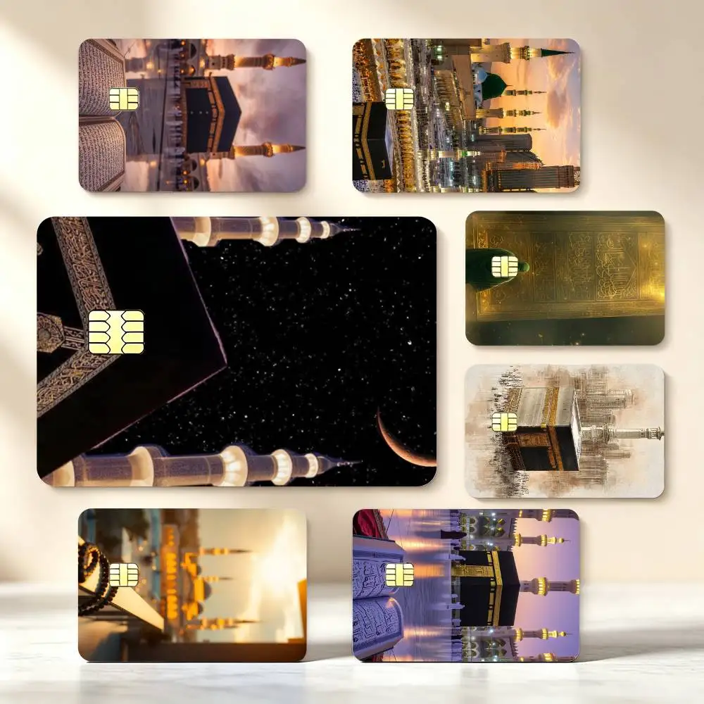 Moslem a-and k-kaaba High‑Def Game Chip Decals Credit Card Tiny Waterproof Vinyl Decor Practical Present
