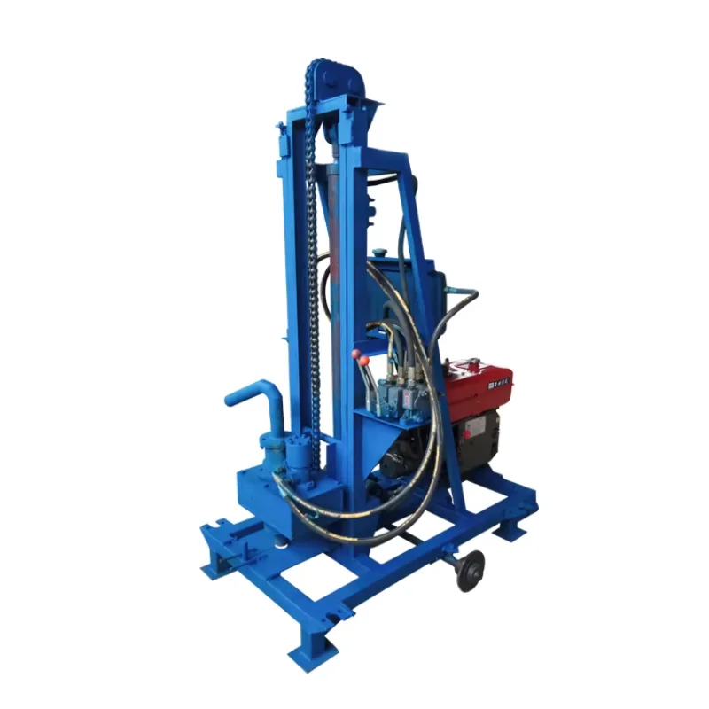 Tractor-Mounted 80m 200m Cheap Small Water Well Drilling Rig Machine China Compact and Portable  Rigs for Small-Scale Projects