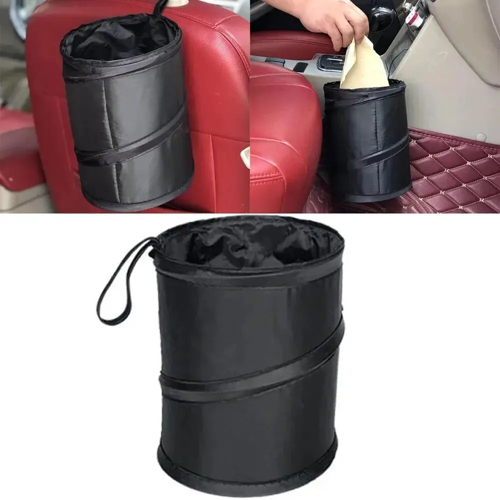 Foldable Trash Can Car Storage Busket Rubbish Container Waterproof for Organizer Holder Universal Auto Interior Accessories