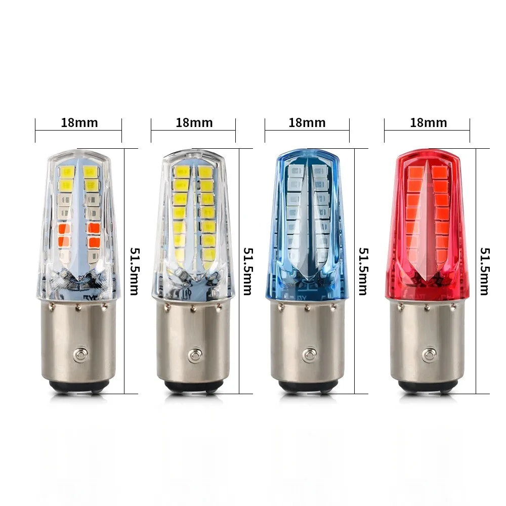 EURS 12V 32SMD 1157 BAY15D RGB RED Car LED Light Bulb Flowing Strobe Lamp Turn Signal Brake Light Warning Lamp Waterproof Light