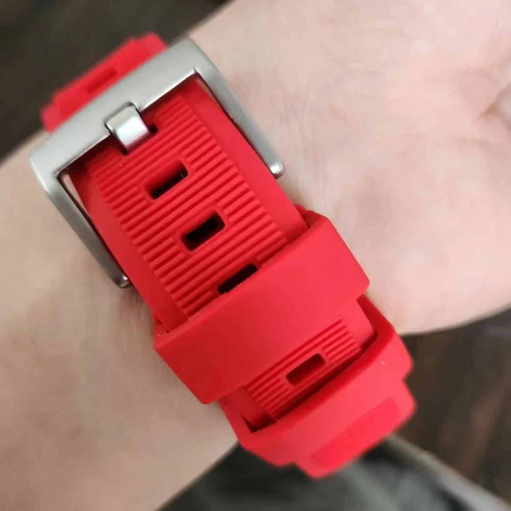 شريط سيليكون رياضي غير قابل للانزلاق لساعة أبل ، حزام مطاطي فائق النعومة ، سوار لسلسلة iWatch 9 ، 8 ، 7 ، 6 ، 5 ، 4 ، 45 مللي متر ، 44 مللي متر ، 42 مللي متر ، 49 مللي متر