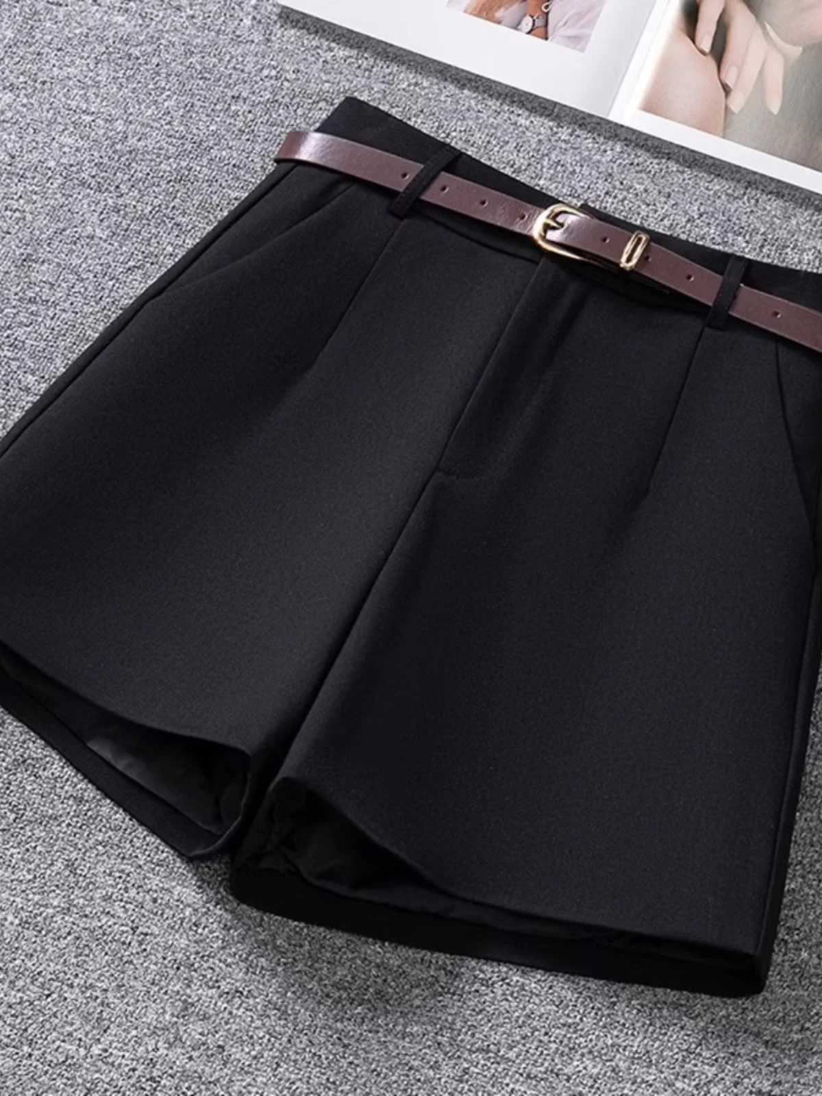 

High Waist A-Line Wide Leg Pants Women's Suit orts Bootcut Faionable Versatile Spring Summer New Arrival Slimming