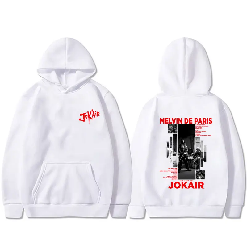 

Rapper Jok'air Melvin De Paris Graphic Hoodie Men Women Hip Hop Fashion Pop Music Pullover Hoodies Male Casual Vintage Tracksuit