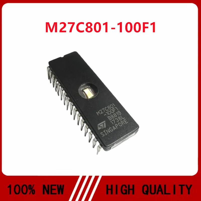 2PCS/LOT M27C801-100F1 M27C801 -100F1 DIP-32 Memory chip