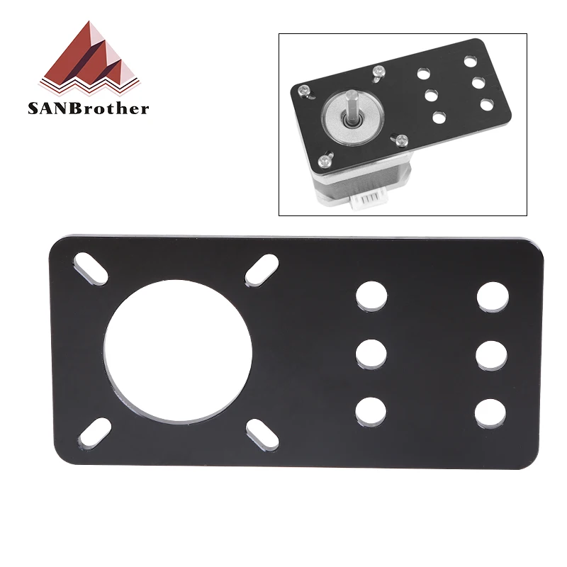 3D Printer Openbuildd Nema17 Stepper Motor Mounting Plate 42 Motor Fixed Plate Aluminum Alloy Plate Bracket  Opensource CNC