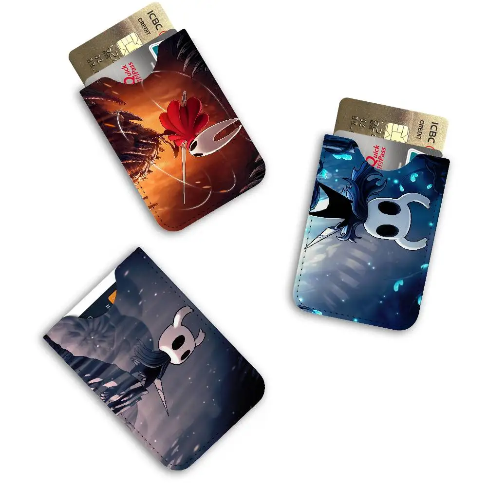 Hollow K-Knight Game New Leather Card Small Retro Cowhide Coin Purse Men/Women Luxury Card Holder
