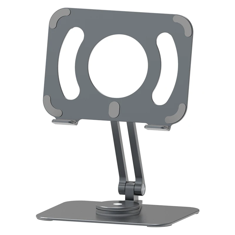 Tablet-Halter für iPad Pro Stand Rotation tragbare faltbare Aluminium-Desktop-Halterung Unterstützung für Samsung Tab Laptop-Handy