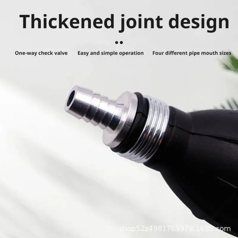 12mm Hand Fuel Pump Universal Rubber Fuel Pump Line Manual Liquid Oil Transfer Pump Oil Transfer Petrol For Motorcycle Boat - view 4