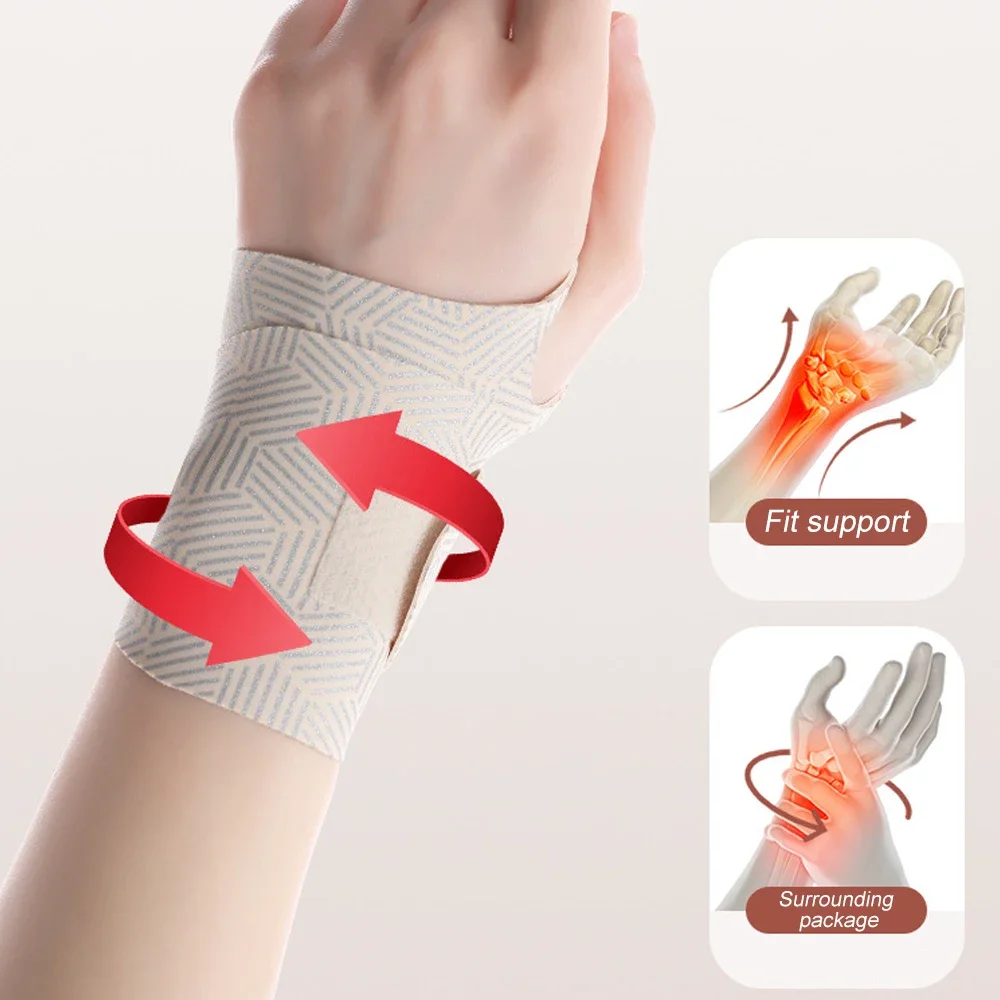 Ultra-Thin Wrist Brace Support for Carpal Tunnel Pain Relief, Arthritis, Tendonitis, Elastic Wrist Wraps Compression and Support