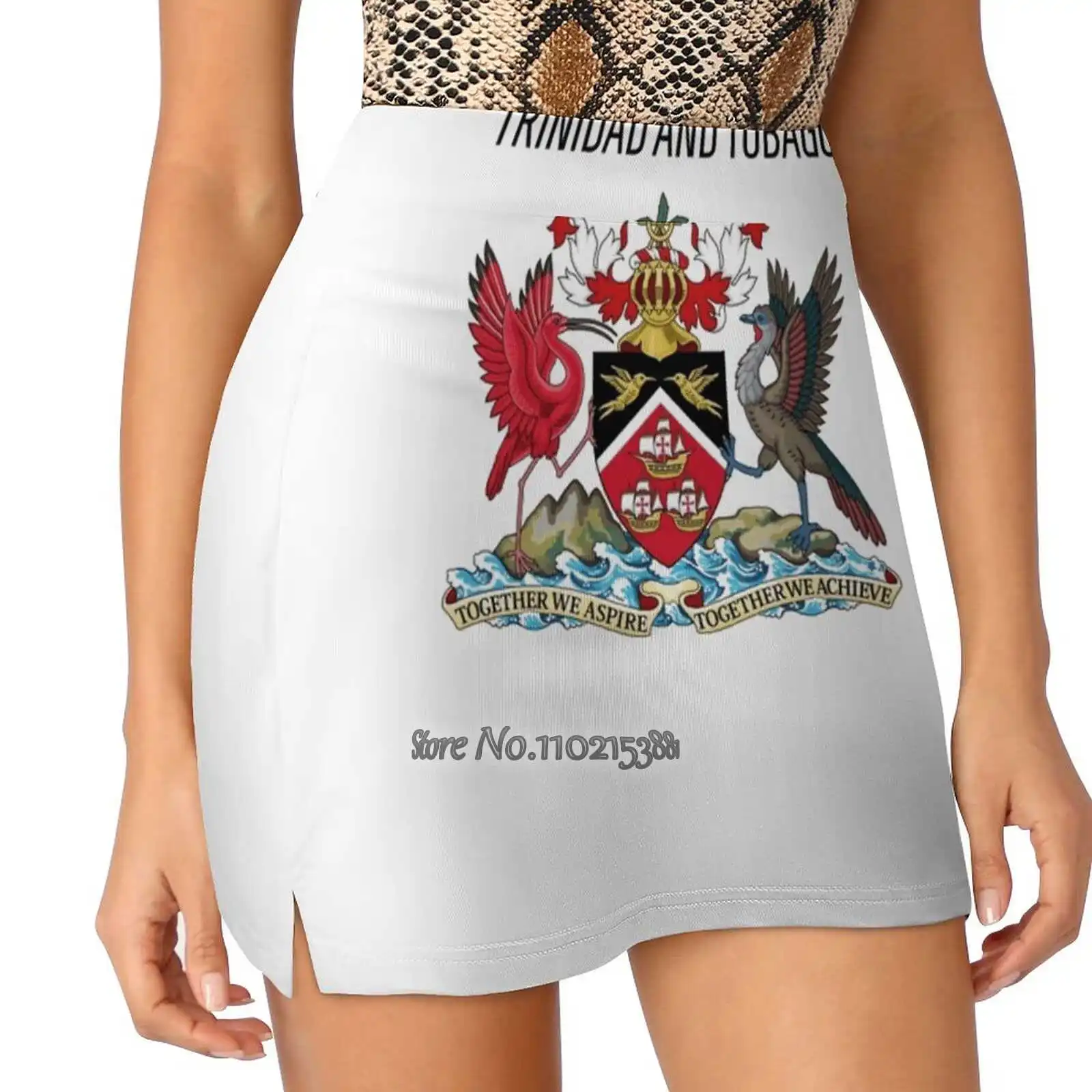 

Trinidad And Tobago Fake Two-Piece Hakama Skirt Women Pencil Skirts Workout Sports Mini Skirt Trinidad And Tobago Trinidad