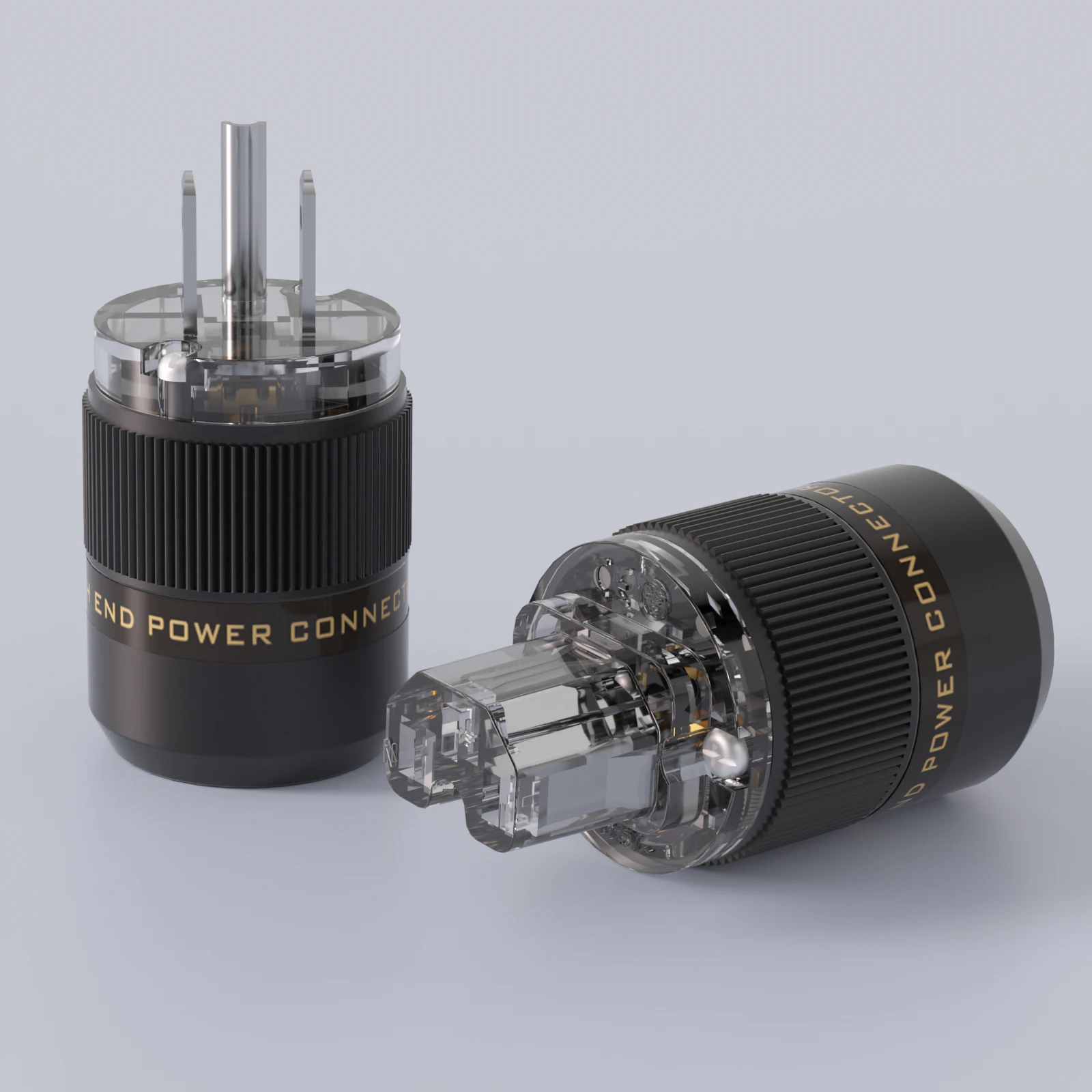 Hi-end Preffair P-078/C-078 Emas/rhodium plating US Plug Copper C13 IEC Connector untuk DIY HiFi Audio AC Power Cable Cord