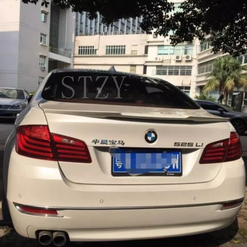 For BMW F10 5 Series  528i 535i 550i 2011-2017 ABS Plastic Primer Color Rear Window Roof Spoiler Car Accessories