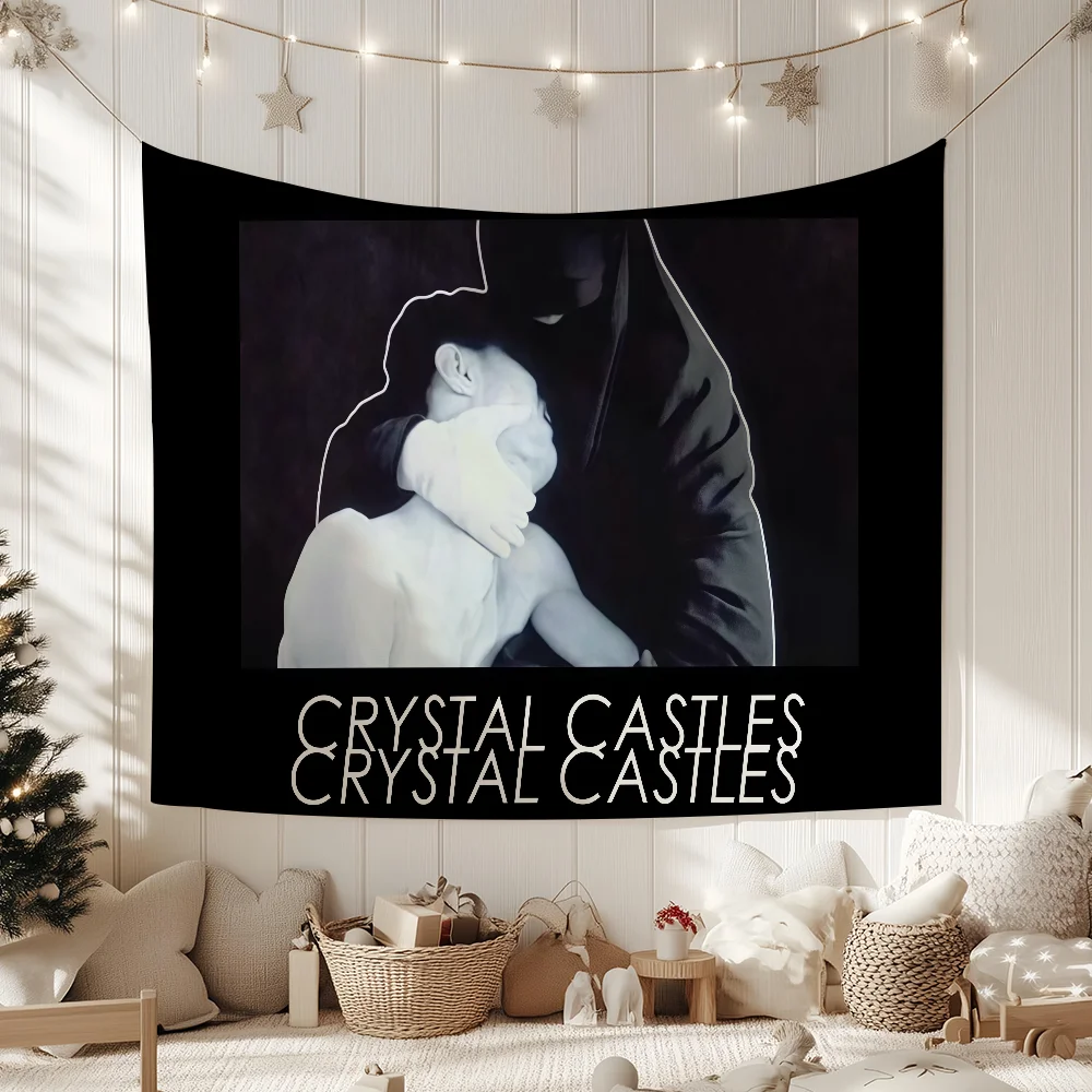 Crystal Castles flag For Garden Party Living Room Home Wall Decor Banner Bedroom Outdoor Tapestry