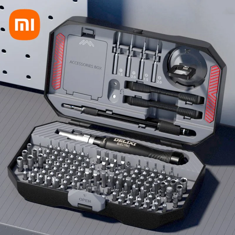 Xiaomi DELIXI 145 1 tornavida seti hassas manyetik tornavida uçları cep telefonu tamir Screwdrive kiti İşlevli