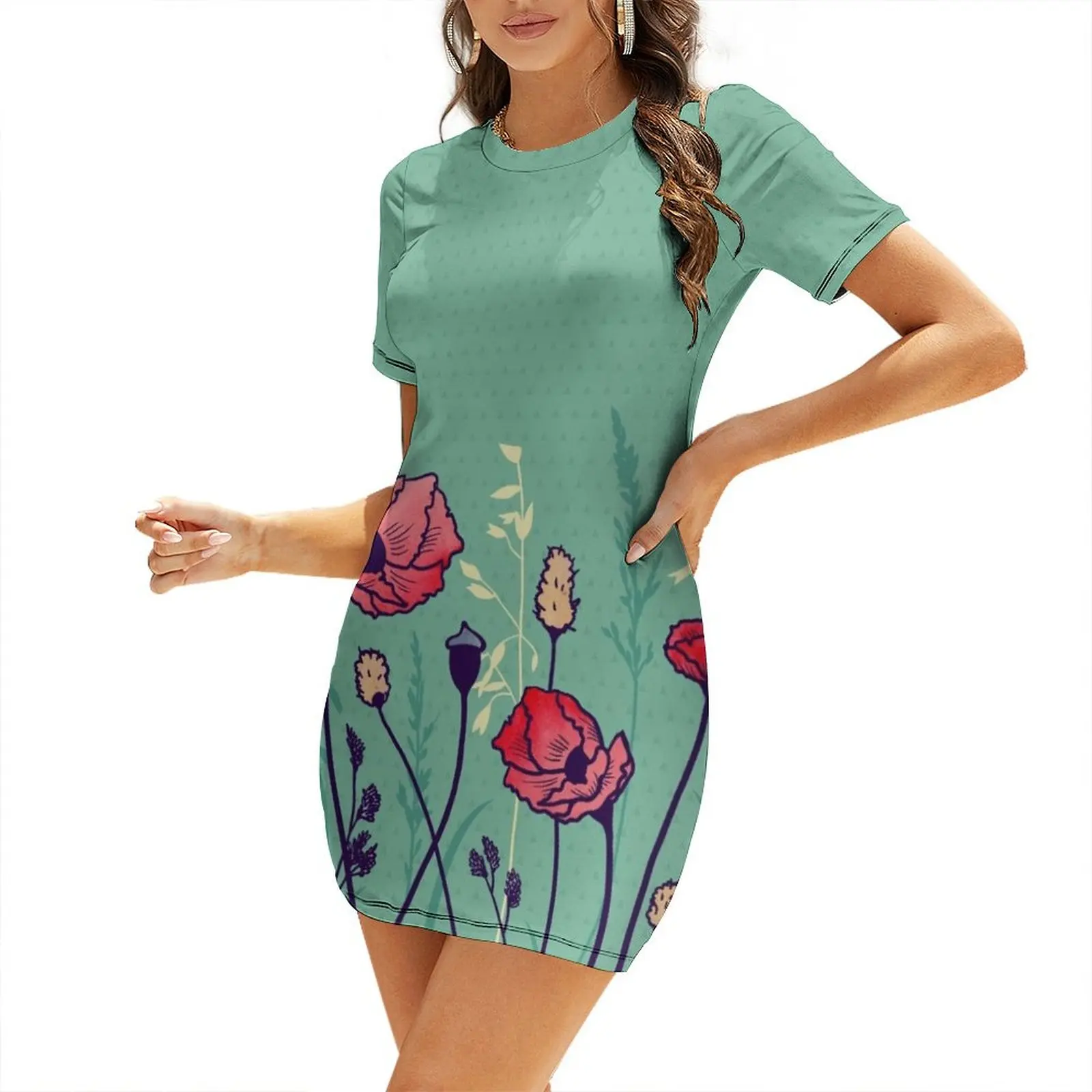 Summer Field Short Sleeved Dress Dress women women's clothing trend 2025 Dress