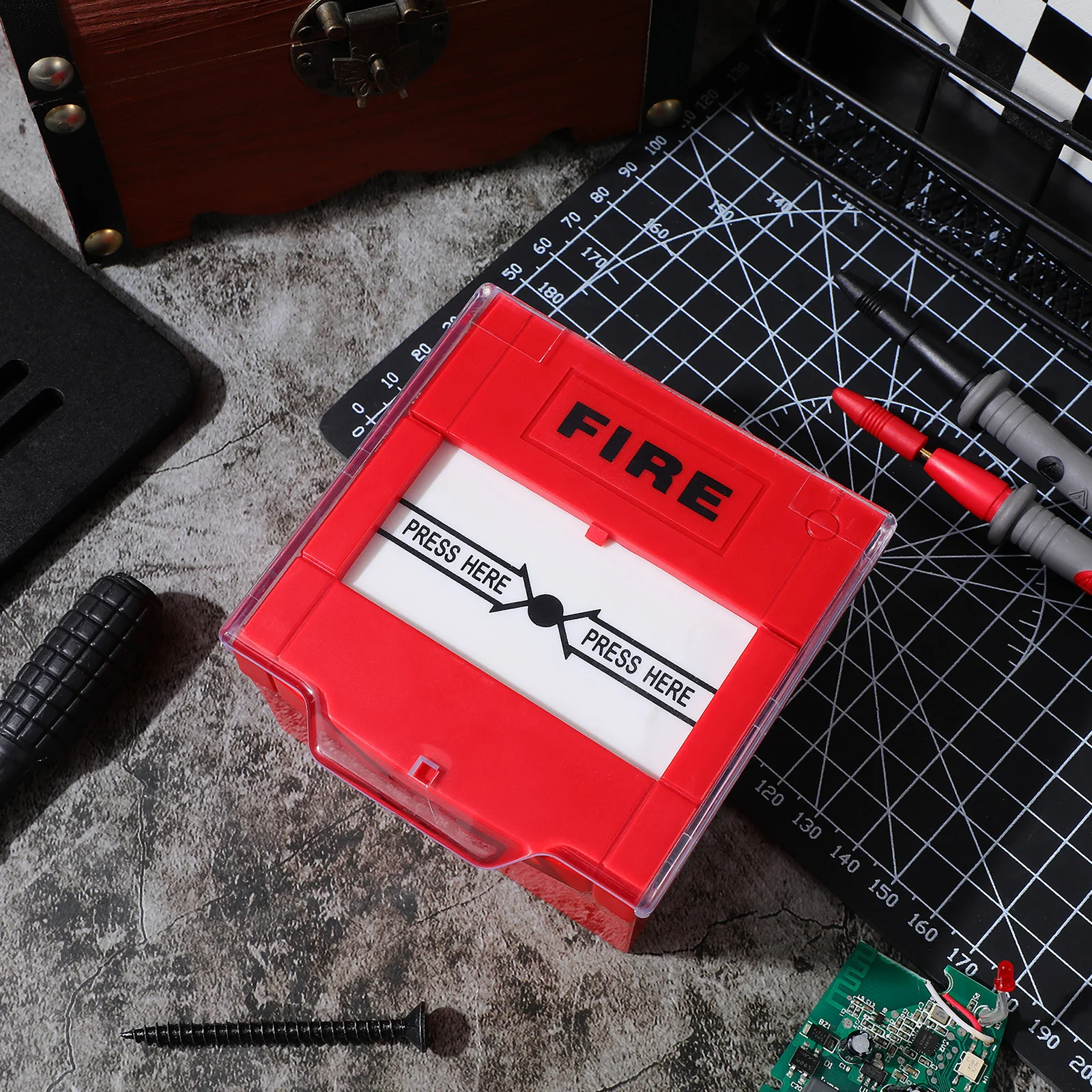 زر إنذار الحريق يدوي إعادة تعيين نقطة اتصال الطوارئ مفتاح مقاوم للحطام المائي للمرضى كبار السن #3