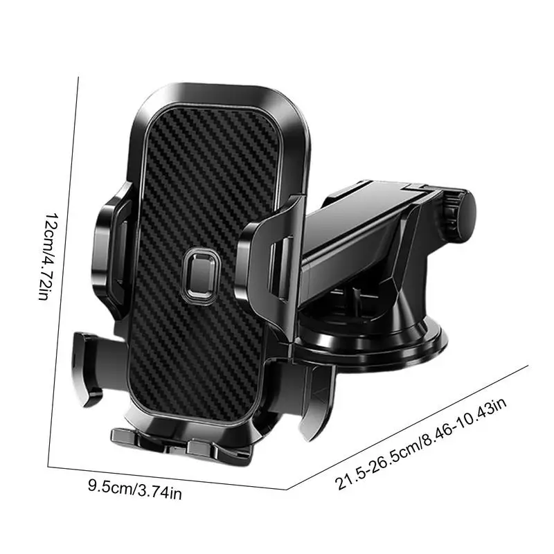 Dashboard Cell Phone Holder Cell Phone Holder Car Windshield Mount 360 Rotation Auto Window Suction Cup Mobile Phone Stand Cell