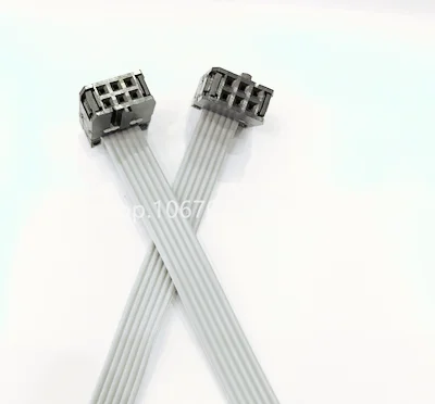 2.54MM Pitch FC-6PIN  2*3P 10/20/30/40/50/60CM/1M JTAG ISP DOWNLOAD CABLE Gray Flat Ribbon Data Cable FOR DC3 IDC BOX HEADER