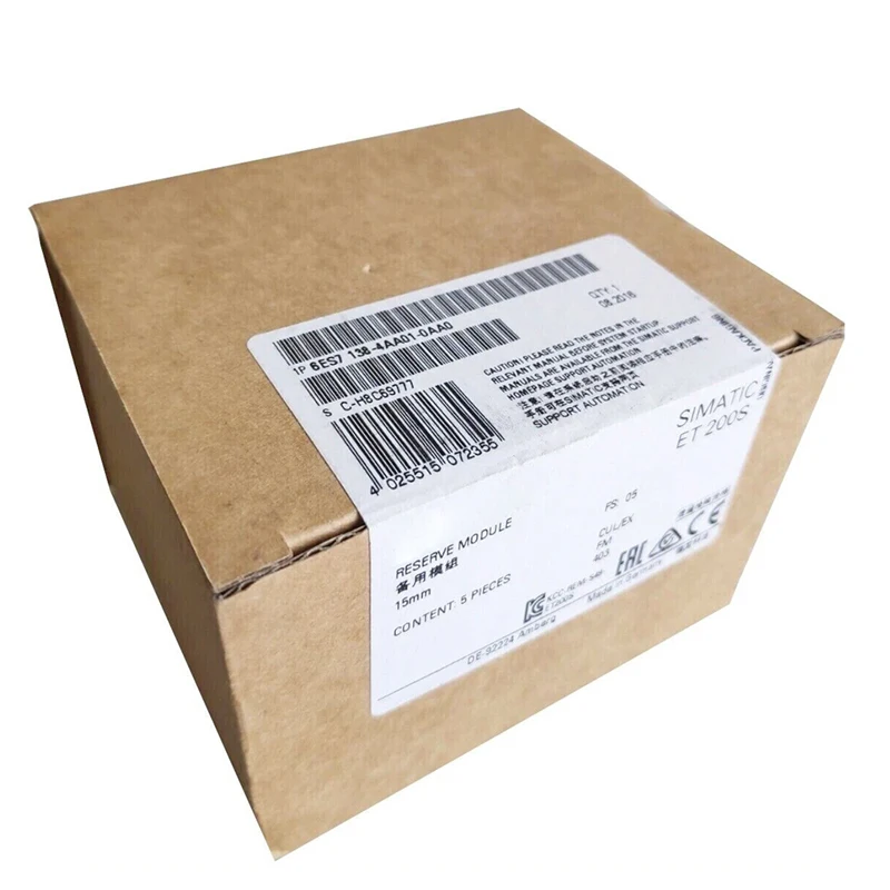 

Продукты Spot Stock 6ES7138-4AA01-0AA0 Резервный модуль Совершенно новый оригинальный доступный контроллер Plc с технической поддержкой