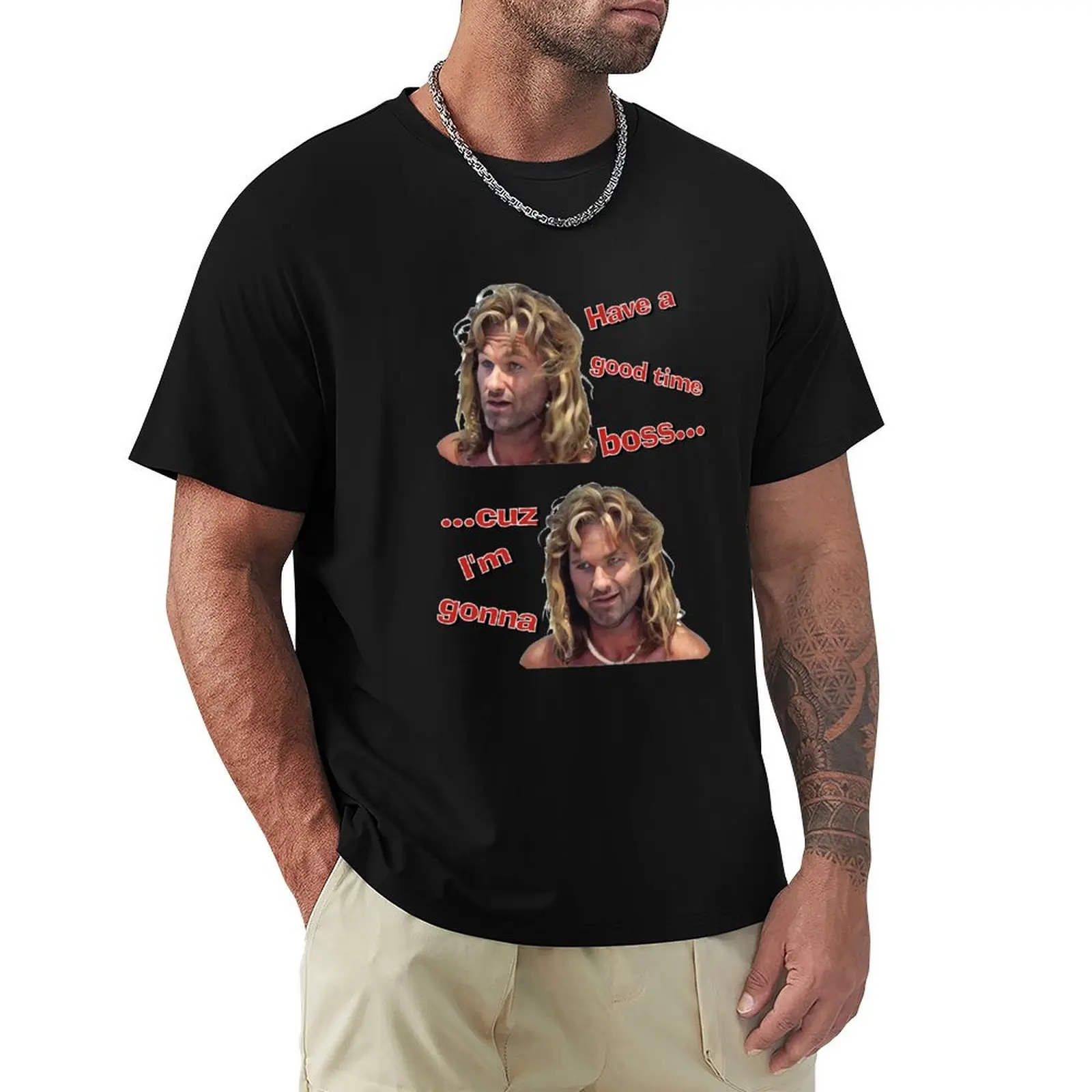 CAPTAIN RON - Diviértete, jefe, porque voy a divertirme - Camiseta deportiva de manga corta para exteriores