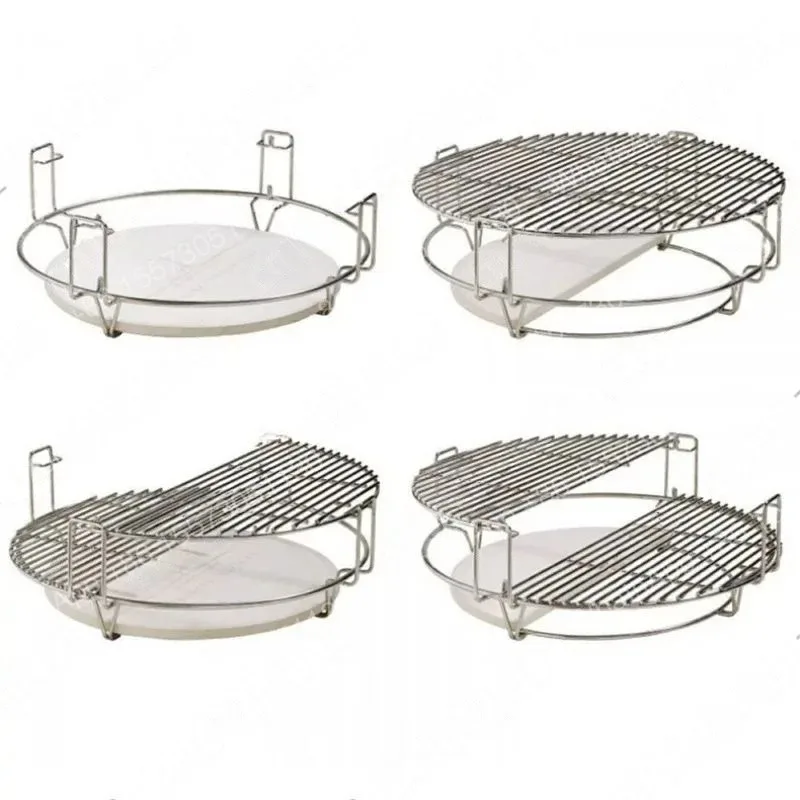 Divide and Conquer Cooking System for 18 Inch Round Kamado BBQ Grill Accessories 18inch 22inch 25inch