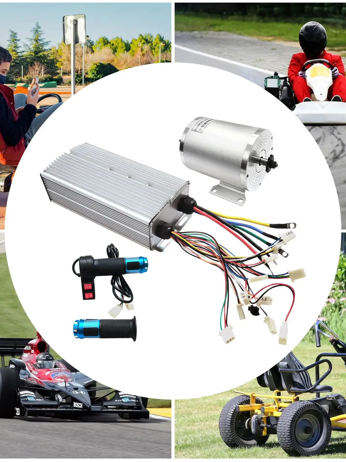 AliExpress Bymaocar High Speed BLDC Brushless Motor Kit 72V 3000W with Reverse Function for Scooter Electric Bike Go-kart