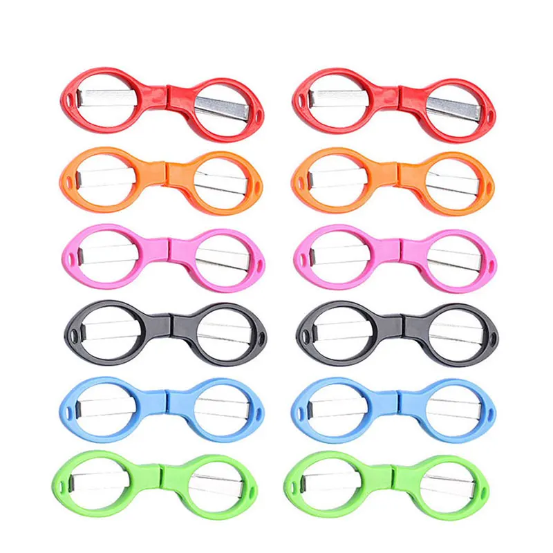 Multifunction Fold Scissors Plastic Handle Stainless Steel Student Stationery Handmade Crafts Kids DIY Tool