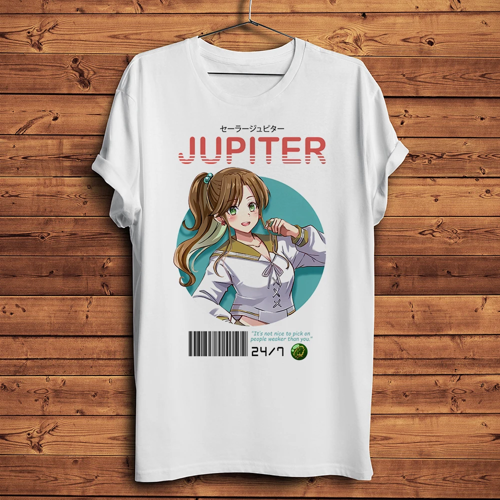 Venus Mars Jupiter sailor funny anime T Shirt Homme Men Short sleeve TShirt Breathable Streetwear Unisex Tee No-sticker Print