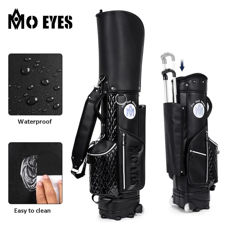 PGM MO EYES Golf Bag Women Trolley Tug Club Bags Portable Pulley Travel Pack with Pull Rod Ultra-light Waterproof