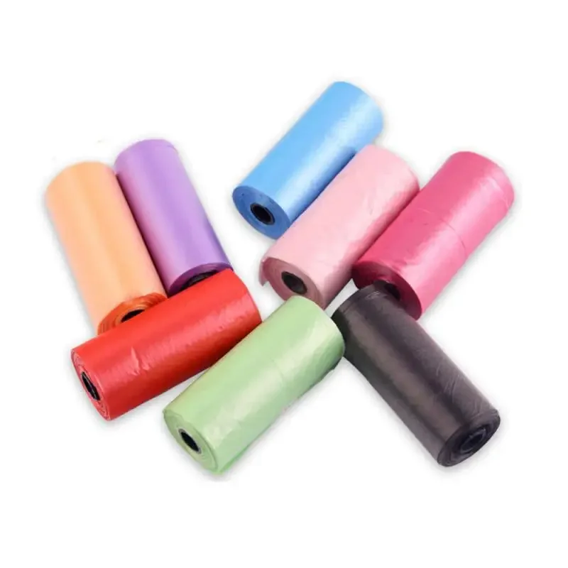 1 Roll Portable Degradable Pet Waste Poop Bags Pet Pick Up Plastic Garbage Bag Clean Up Refill Garbage Bag for Pet Cleaning