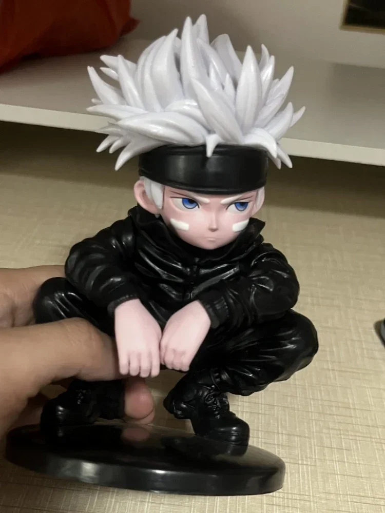 Figuras de Jujutsu Kaisen Q Edition Kawaii, Gojo Satoru Geto Suguru, Escena de Anime, adorno de escritorio, juguete de regalo