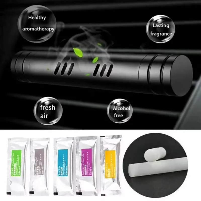 1/10/20pcs Air Freshener Car Hanging Perfume Pendant Essential Oil Empty Capsule Bottle Diffuser Perfume Decoration Car Styling