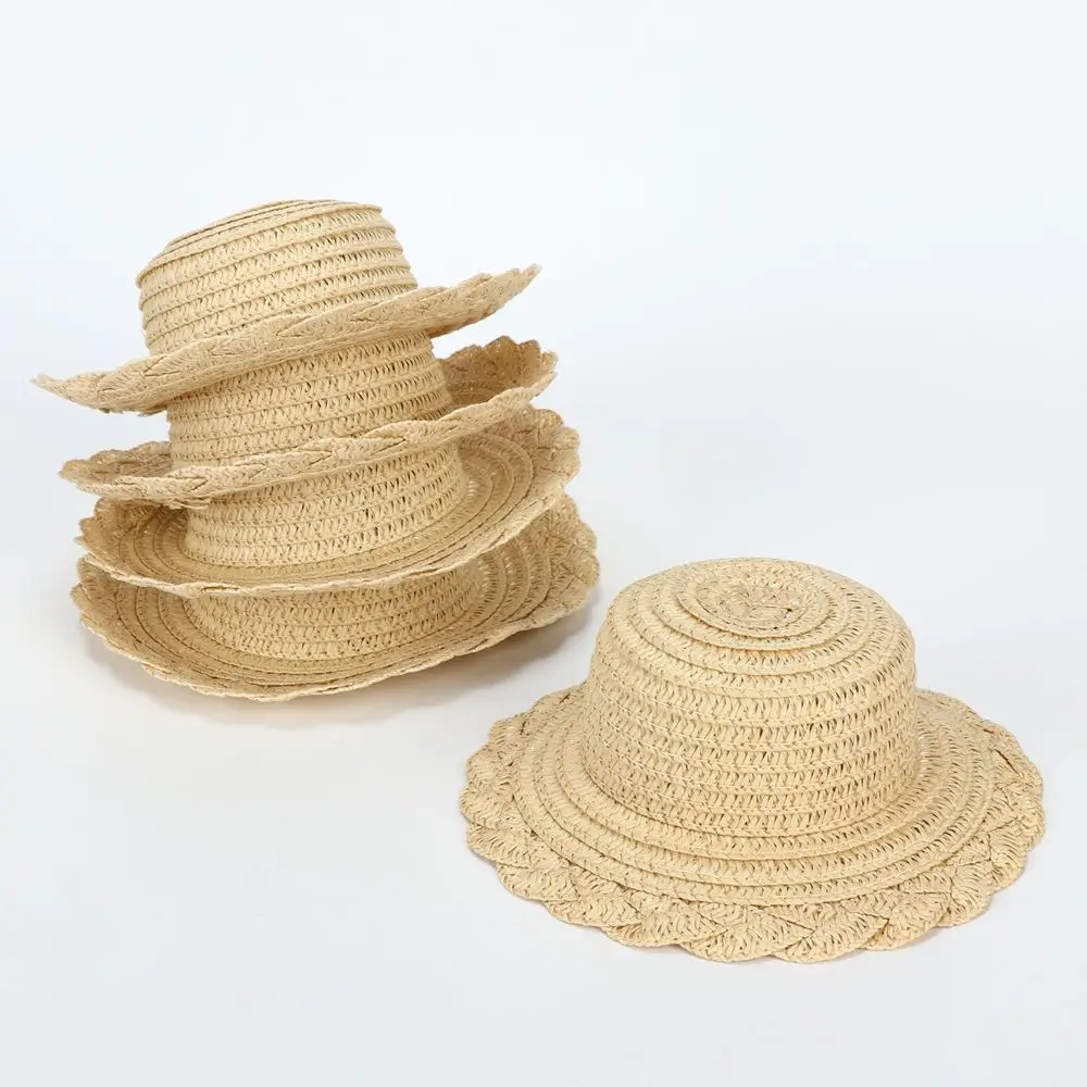 Sizes Handmade Doll Lace Hat for 1/81/61/41/3 Doll Doll House Ornament Straw Hat Hand Weaved Hats Doll Hat Accessories