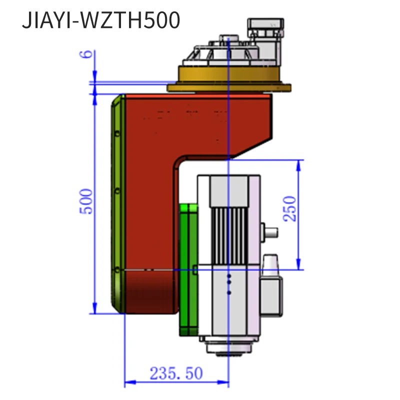 For CNC 5-axis Linkage Engraving Machine Angle Universal Milling Double Swing 5-Axis Spindle Head For Machining Centers